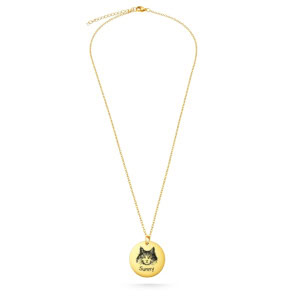 cat-portrait-personalize-necklace-round-disc-gold-top