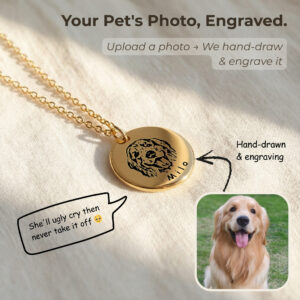Pet Face Necklace | Personalized Gift for Pet Lover