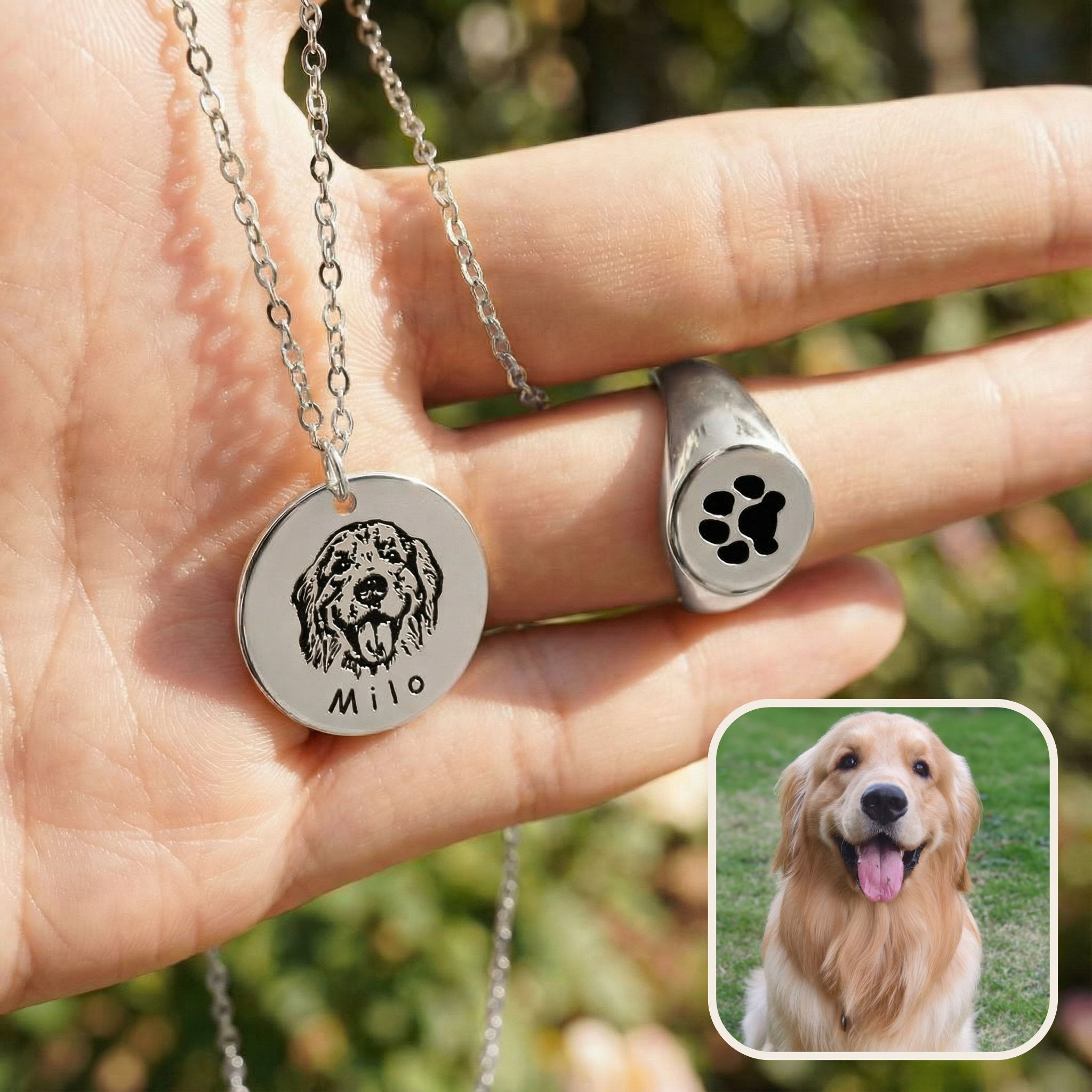 golden-retriever-dog-face-necklace-ring-hand-sunshine